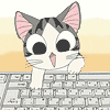 кот и клава.gif